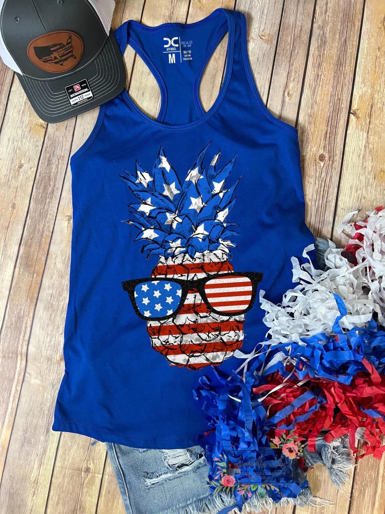 Red white & blue pineapple