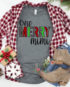 Merry personalized tee