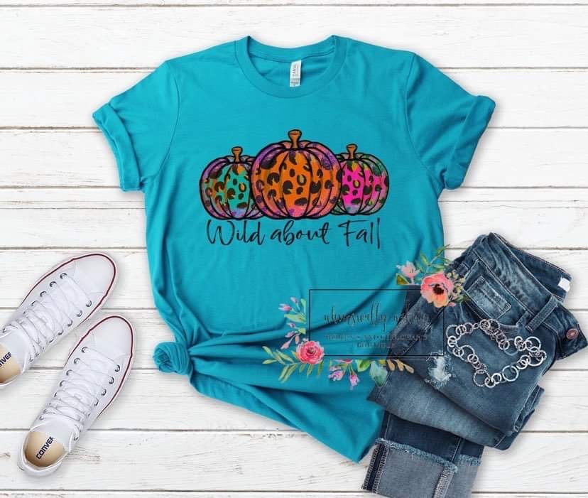 Wild about Fall pumpkin tee