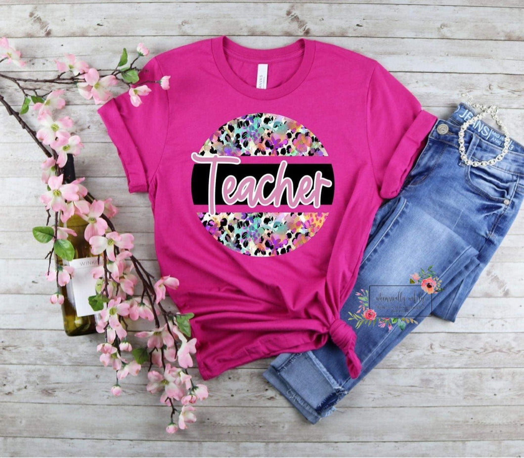 Teacher leopard cirlcle