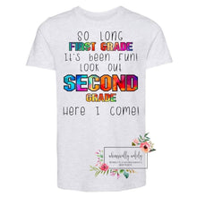 Load image into Gallery viewer, So long (insert grade) customizable tee (black letters)
