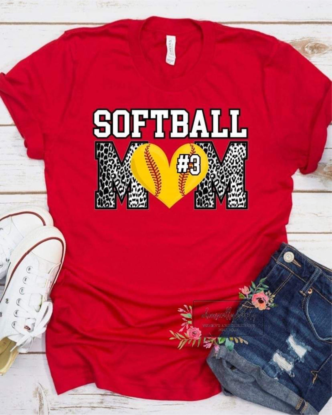 Softball Mom (leopard print)