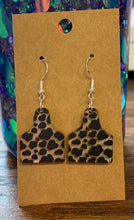 Load image into Gallery viewer, Cow tag earrings
