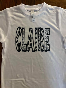 Custom Name Coloring Tee