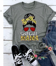 Load image into Gallery viewer, Mom life bun tee
