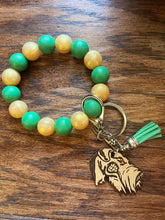 Load image into Gallery viewer, School mascot keyring bracelet
