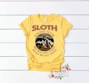 Sloth hiking team