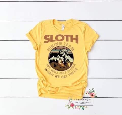 Sloth hiking team