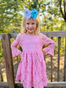 Pink Lace Dress