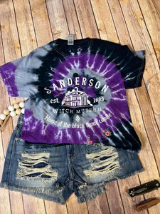 Sanderson tie dye Halloween tees