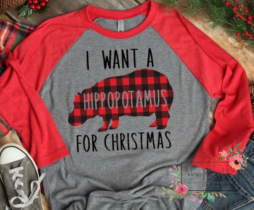 I want a hippopotamus for Christmas
