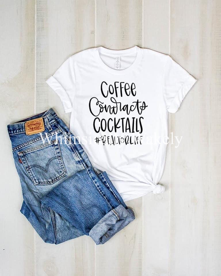 Coffee,cocktails,contracts #realtorlife