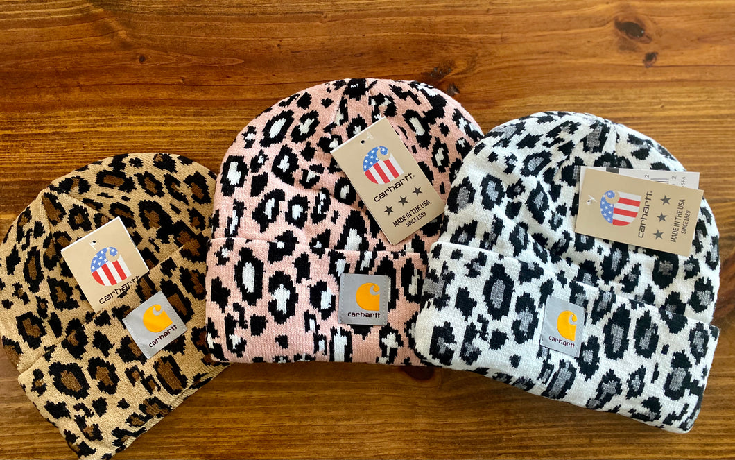 Carhartt leopard beanie (adult)