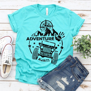 Adventure awaits tee