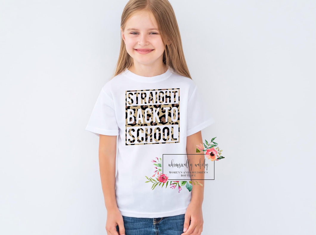 Straight back to school