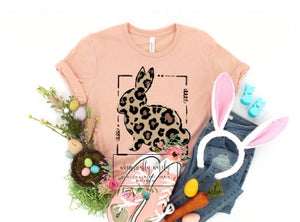 Leopard bunny tee
