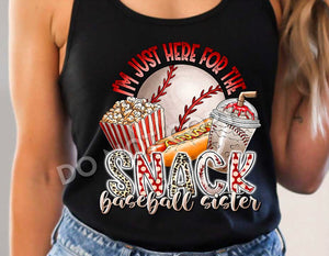 Baseball sister-here for the snack