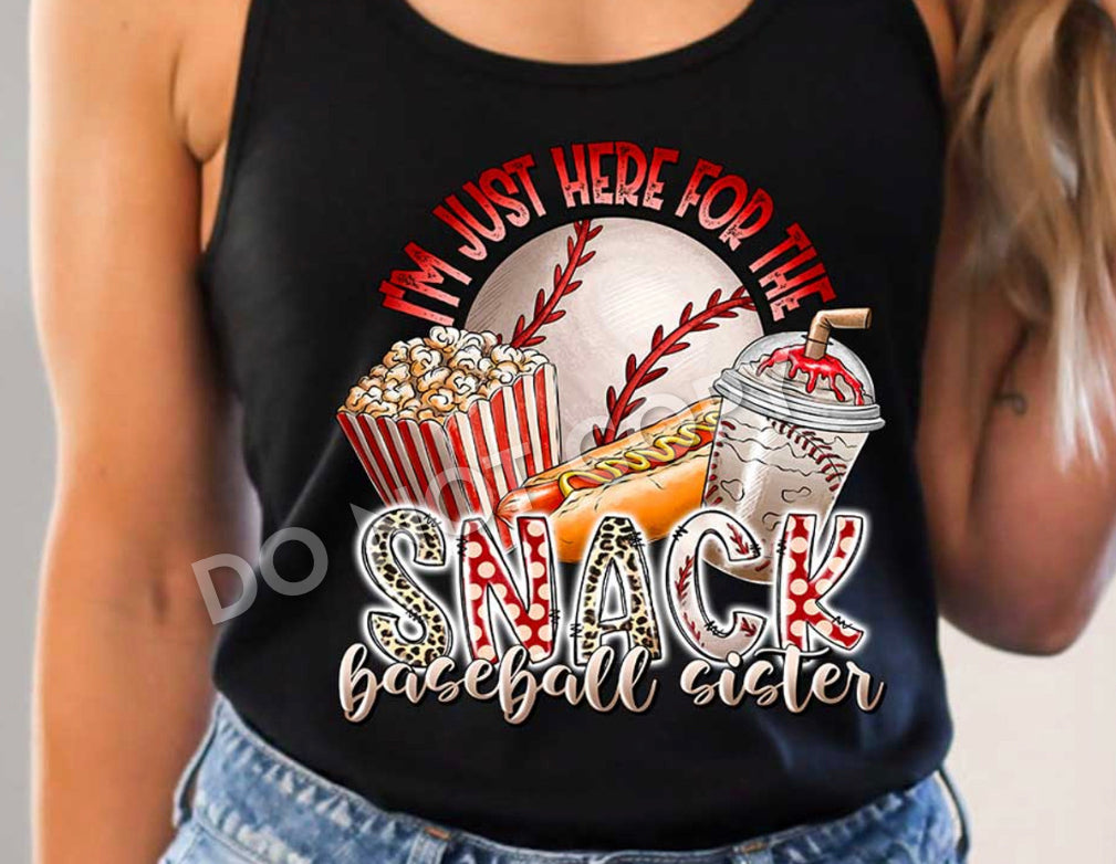 Baseball sister-here for the snack