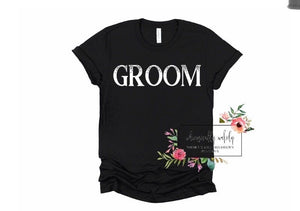 Bride and groom tees