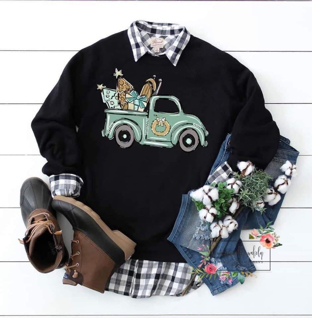 Multi print Christmas Tree Truck