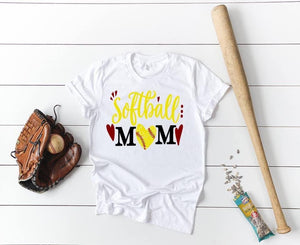 Softball mom (hearts)