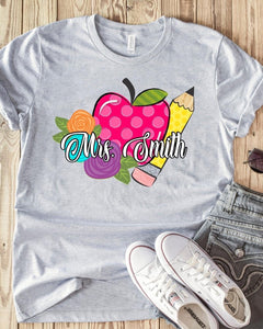 Custom school name tee
