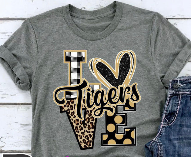 LOVE Tigers (gold & black)