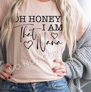 Oh Honey (customizable tee)