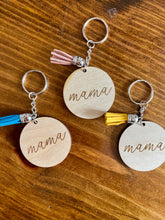 Load image into Gallery viewer, Mama engraved keychains (various designs)
