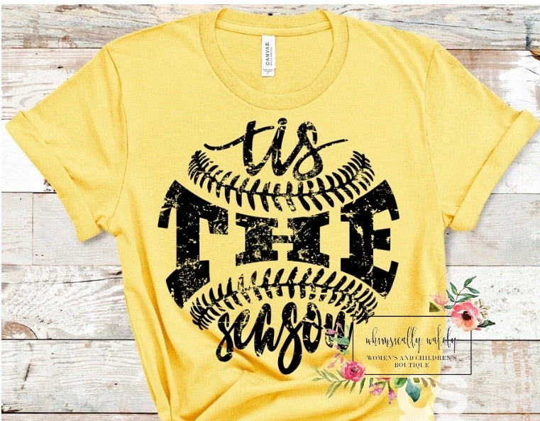 Tis the season baseball tee