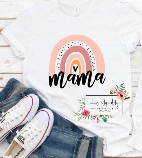 Mama rainbow tee