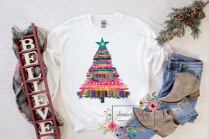 Rainbow sparkle tree