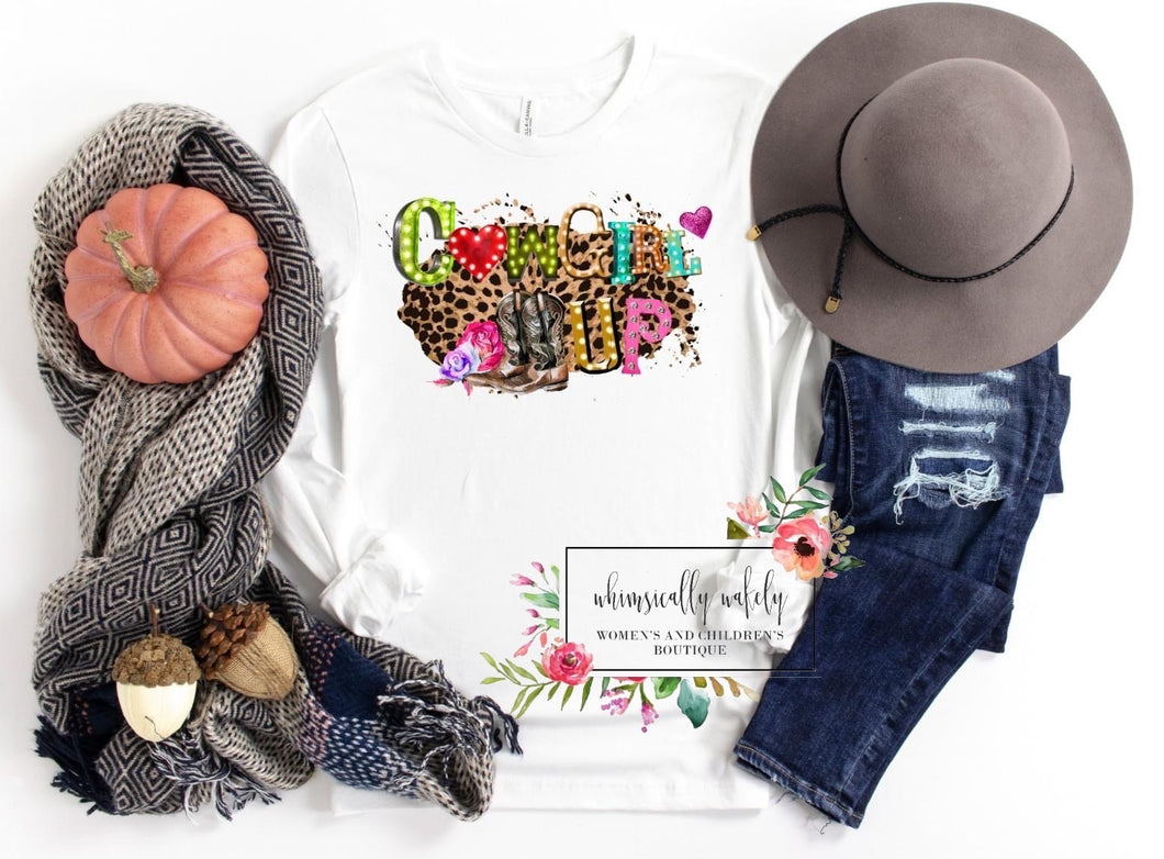 Cowgirl up tee