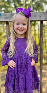 Purple Lace Dress