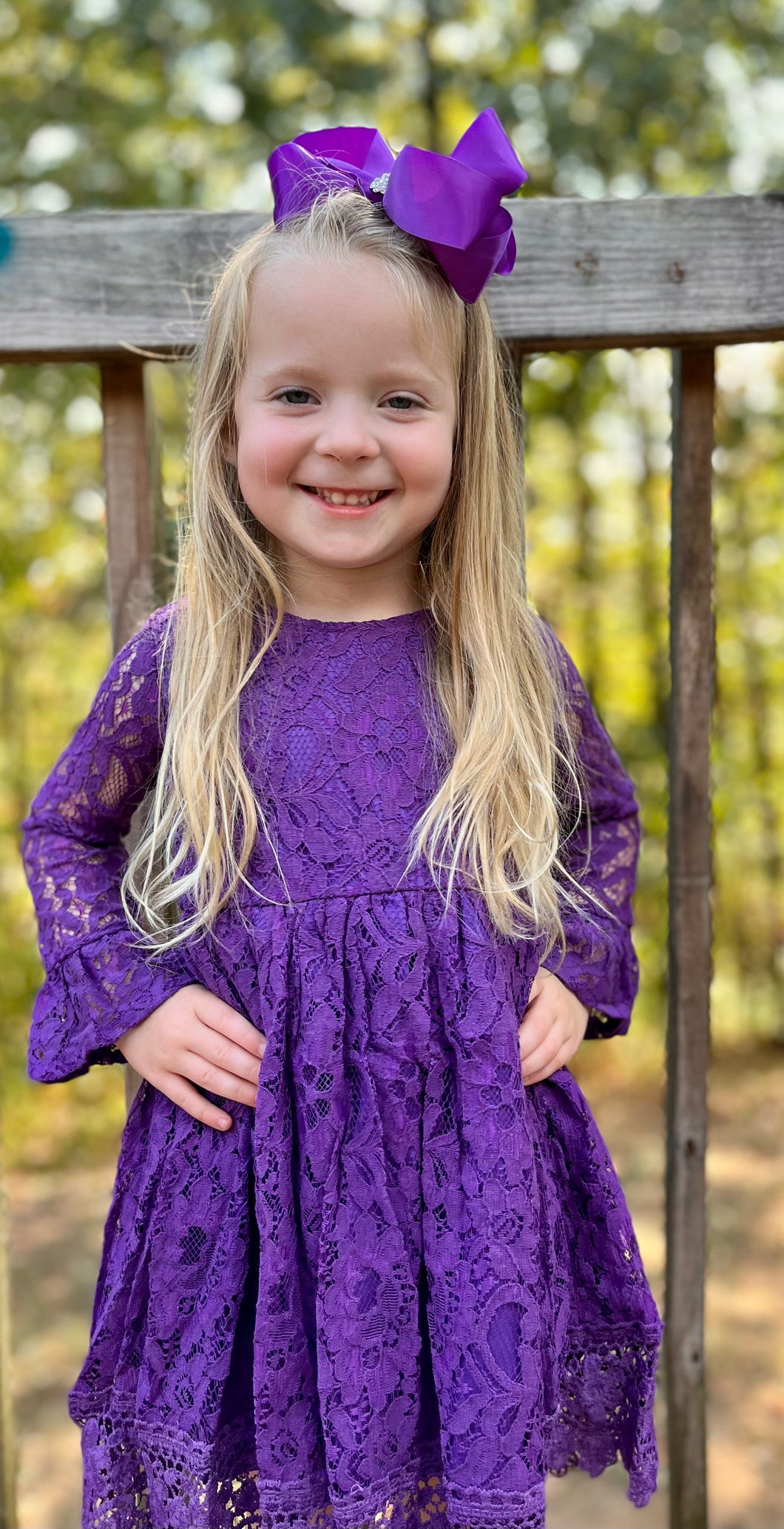 Purple Lace Dress