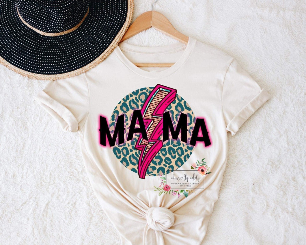 Mama Leopard Lightning Bolt