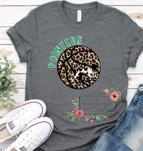 Leopard basketball (custom school tees)