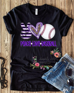 Peace love baseball