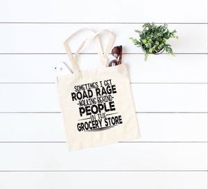 Road rage in the grocery store