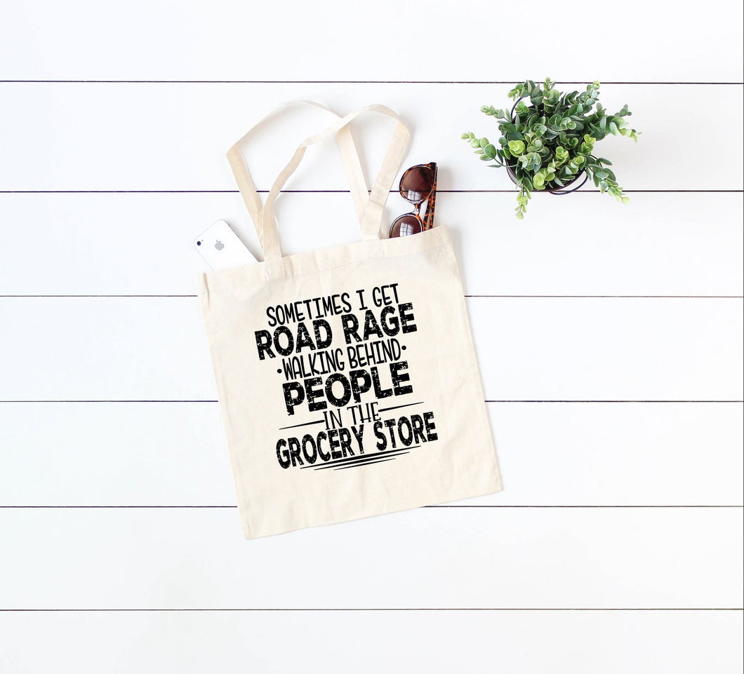 Road rage in the grocery store