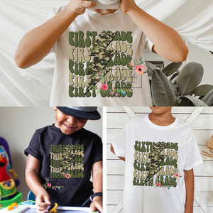 Camo lightening grade tees  (Pre-k thru 6th)