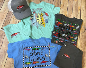 Gone fishing (front/back)