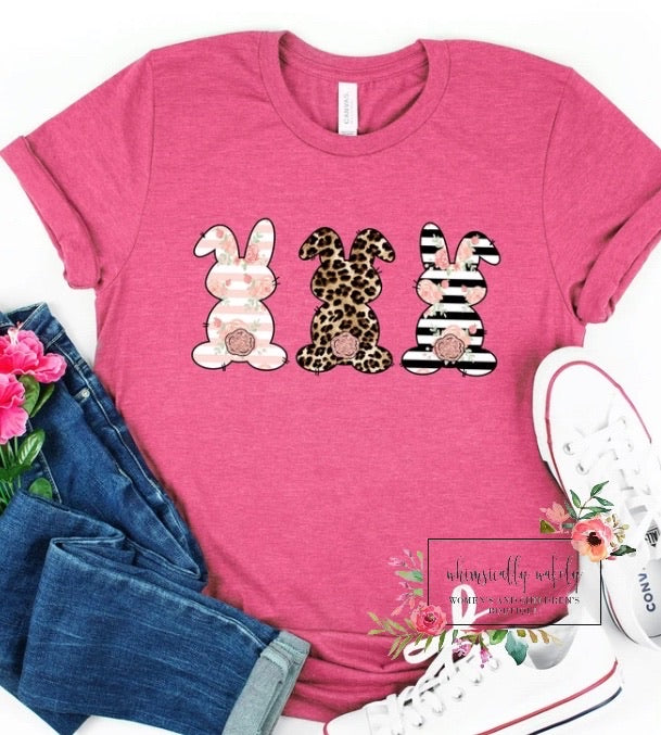 Leopard and stripe bunnies
