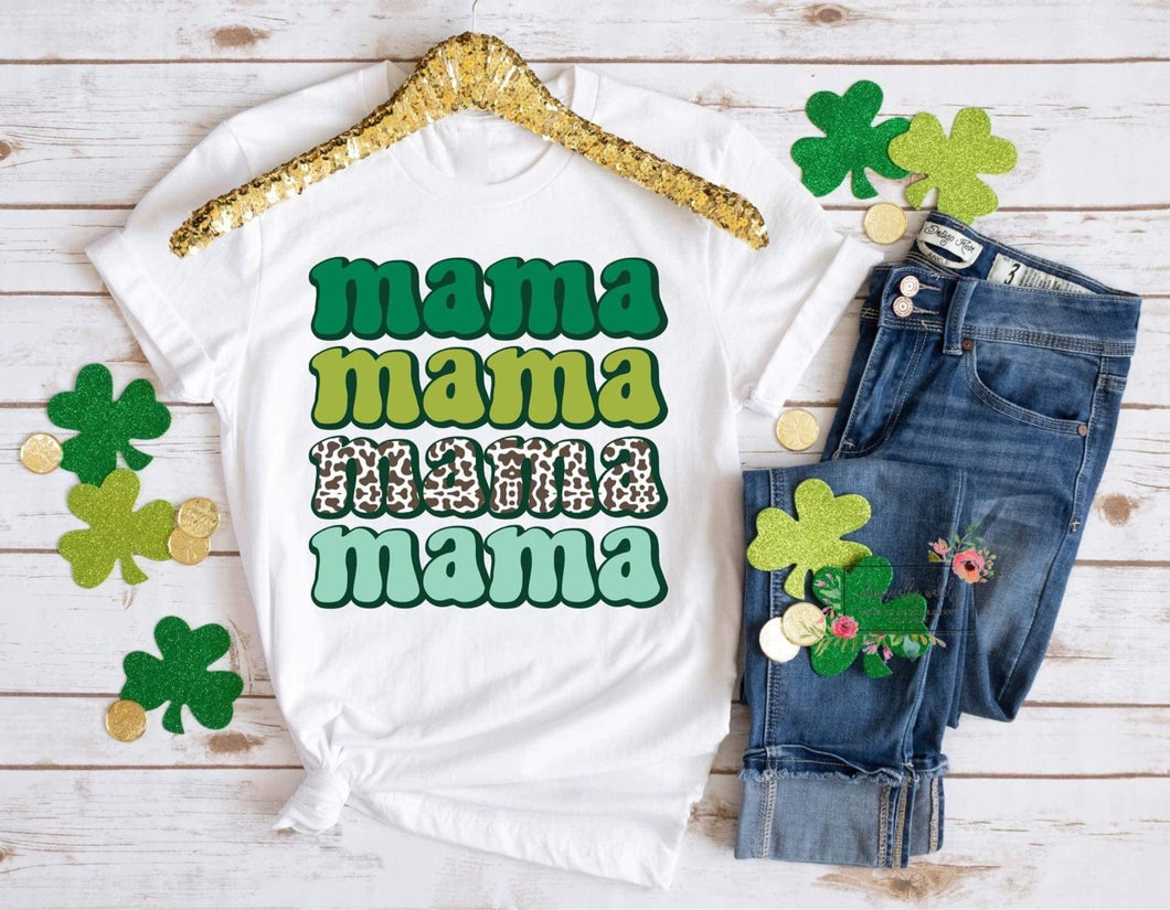 Green Letters Mama