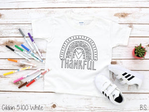 Thankful coloring tee