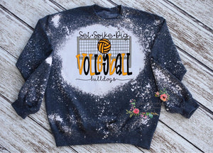 Set, Spike, Dig Volleyball (bleached)