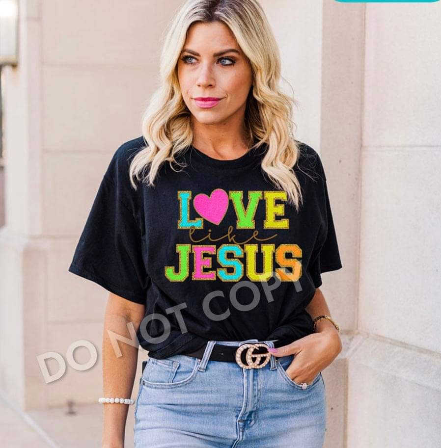Love Like Jesus (neon letters)