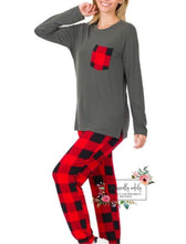 Load image into Gallery viewer, Buffalo Plaid Lounge Set
