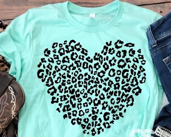 Black Leopard heart