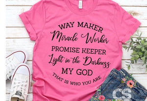 Way maker miracle worker